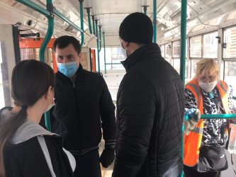 Евгений Чернов проинспектировал работу городского общественного транспорта